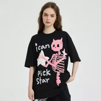 Devil Horn Skull Skeleton Graphic Tee: Fit, Style & Care