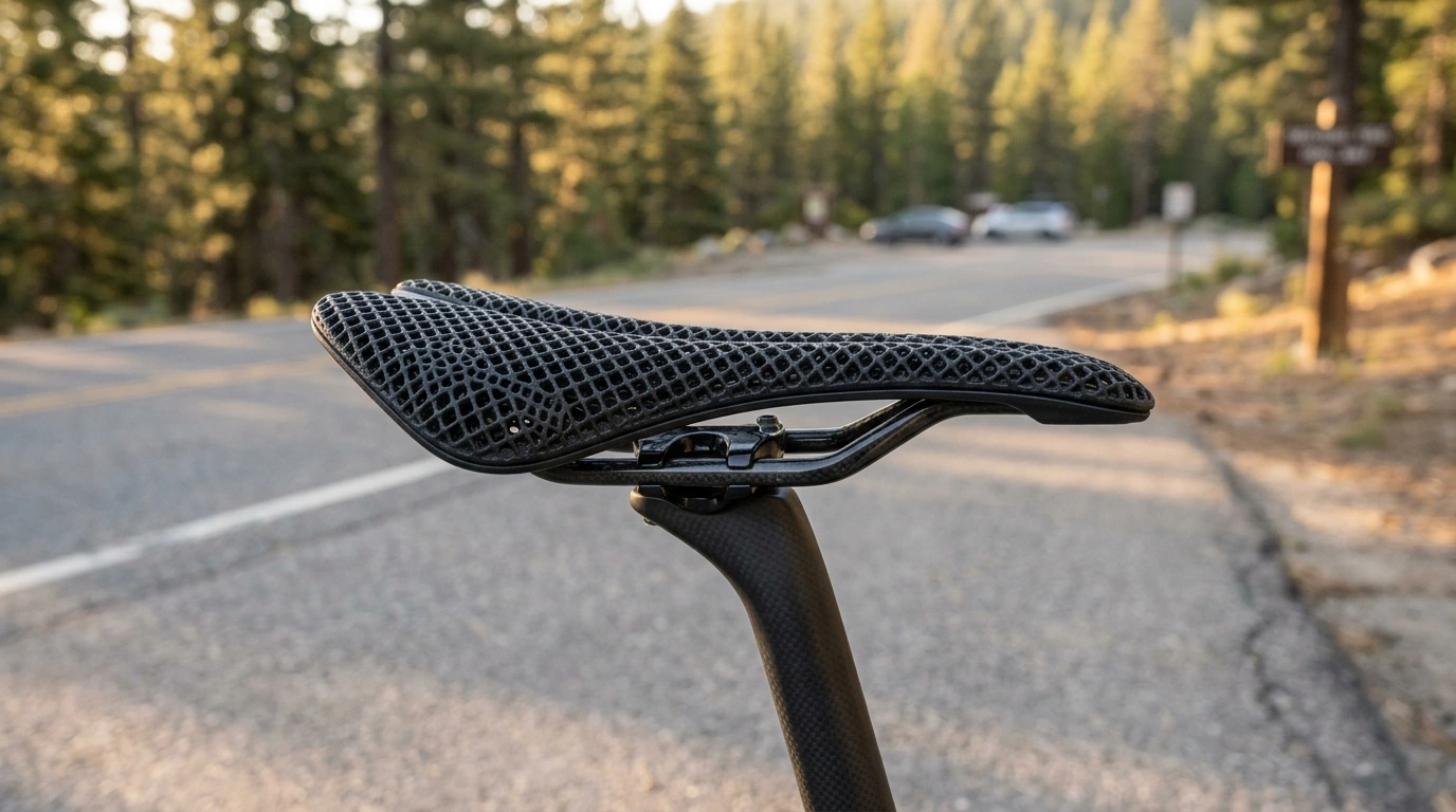 3D-Printed Carbon Bike Saddle: Comfort at Race Pace