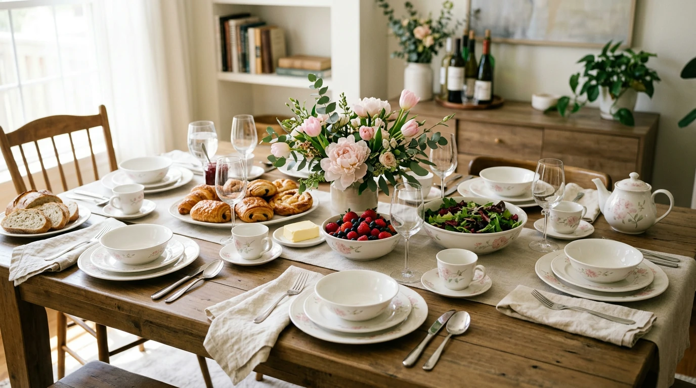 Pink Floral 30-Piece Porcelain Dinnerware Set Guide