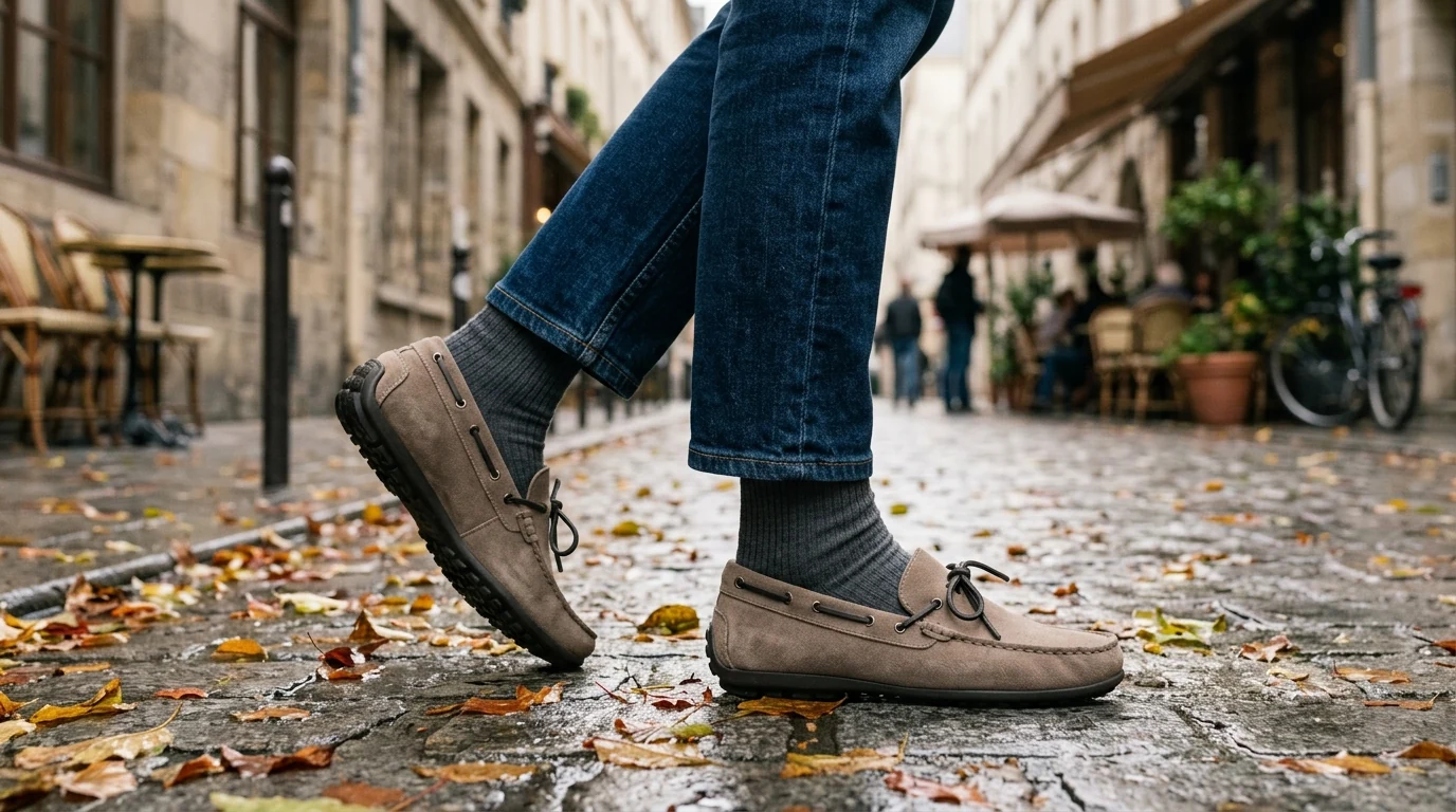 Suede Lace-Up Loafers for Women: Retro Flats 2025